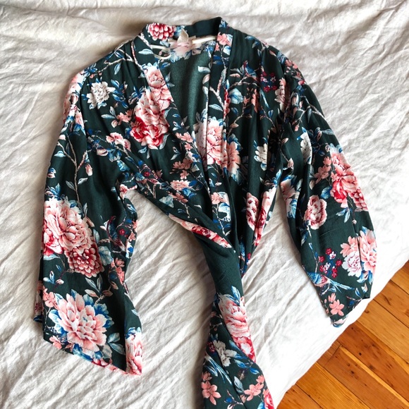 Forever 21 Other - Green Floral Cover Up